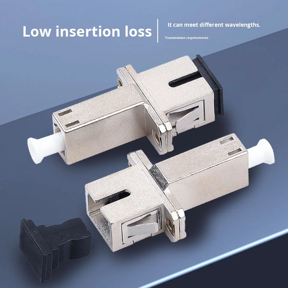 Single-Mode Fiber Optic Converter Sc Female-Lc Female Coupler with Small Square Butt Adapter for FTTH Applications-boxintelecom
