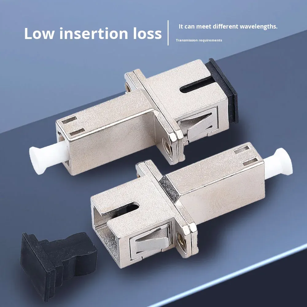 Single-Mode Fiber Optic Converter Sc Female-Lc Female Coupler with Small Square Butt Adapter for FTTH Applications-boxintelecom