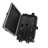 Outdoor Fiber Optic Terminal Box 48 Core, IP65 Waterproof ABS Enclosure with 8 Cable Ports
