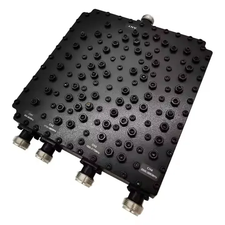 DAS IBS RF 800-960/1710-1880/1920-2170/2500-2690MHz RF Combiner Duplexer with N Female Con