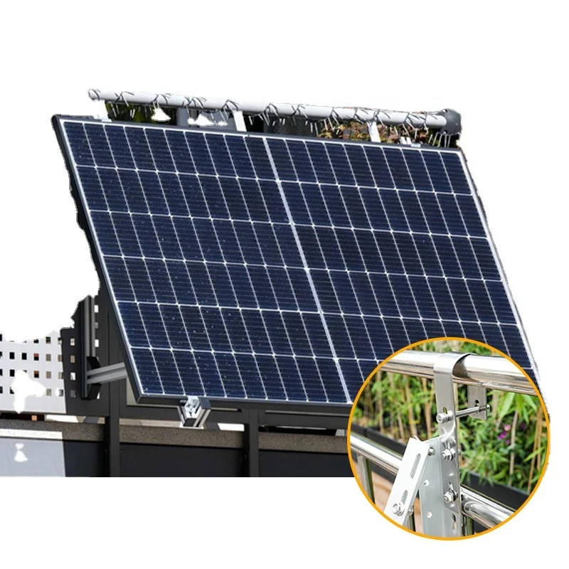 Tilt Angle Solar Panel Wall Mounting Balcony Bracket Solar Mounting for Micro Inverter System-boxintelecom