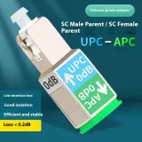 SC/UPC Male to SC/APC Female Fiber Optic Converter Adapter with 10/100Mbps Port for FTTH U