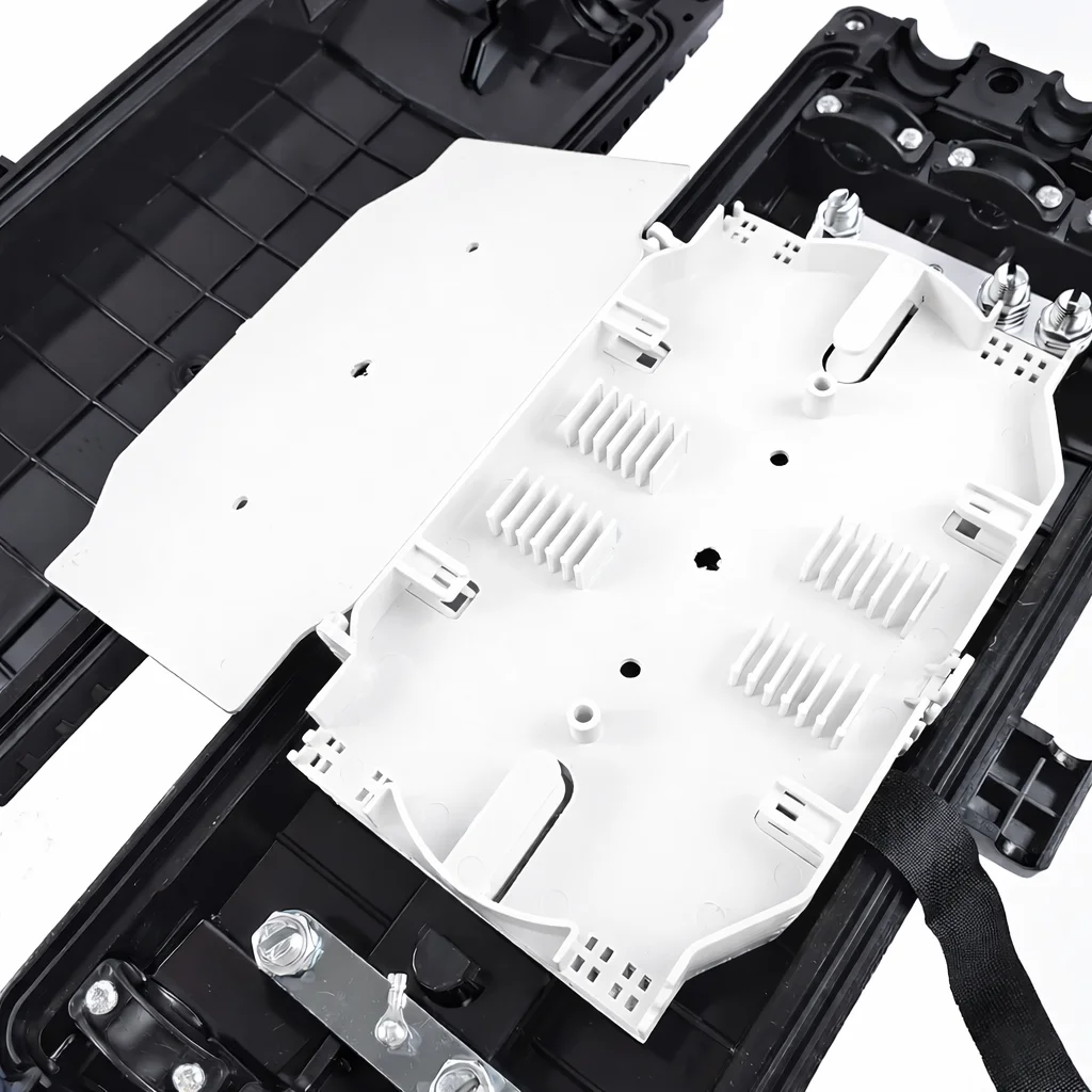 Madidi Fiber Optic Box 24/48/96 Cores Horizontal Joint Closure Splice Enclosure with 3 Inl