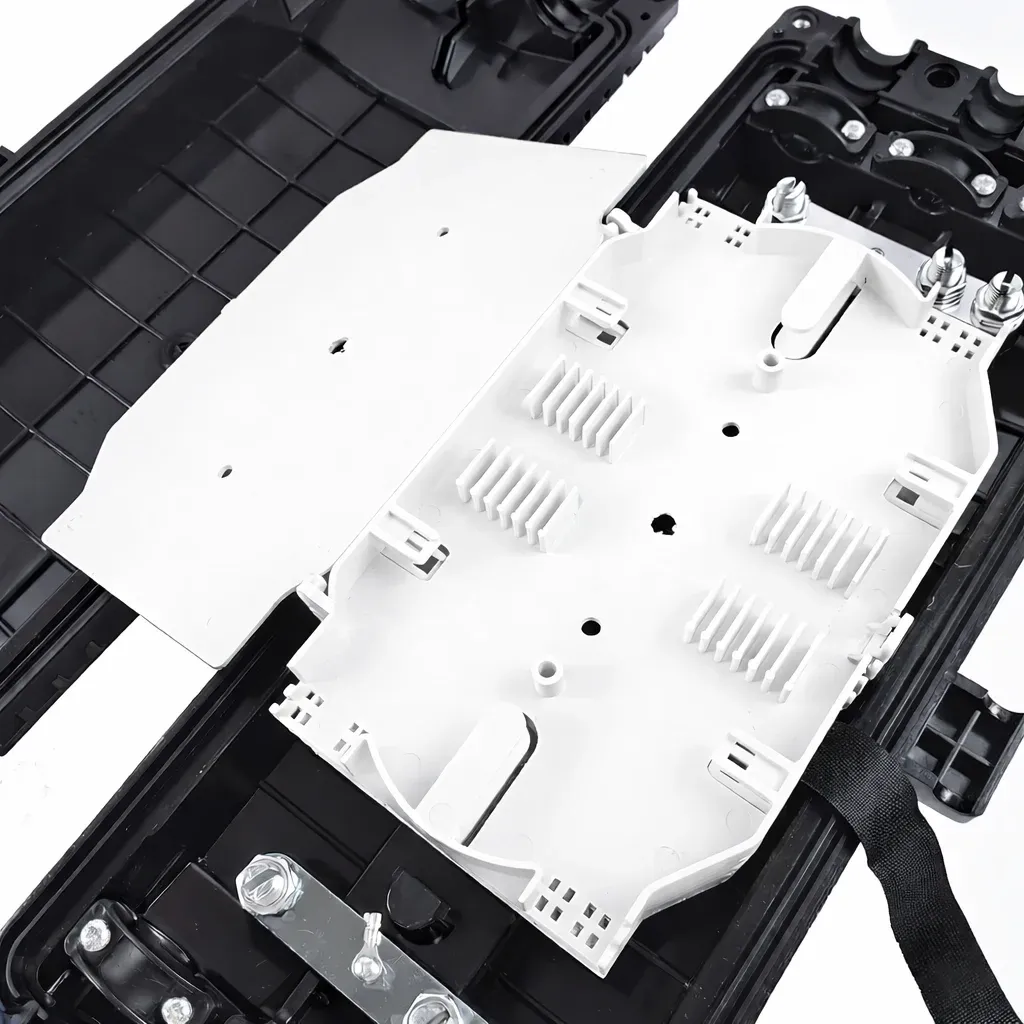Madidi Fiber Optic Box 24/48/96 Cores Horizontal Joint Closure Splice Enclosure with 3 Inl