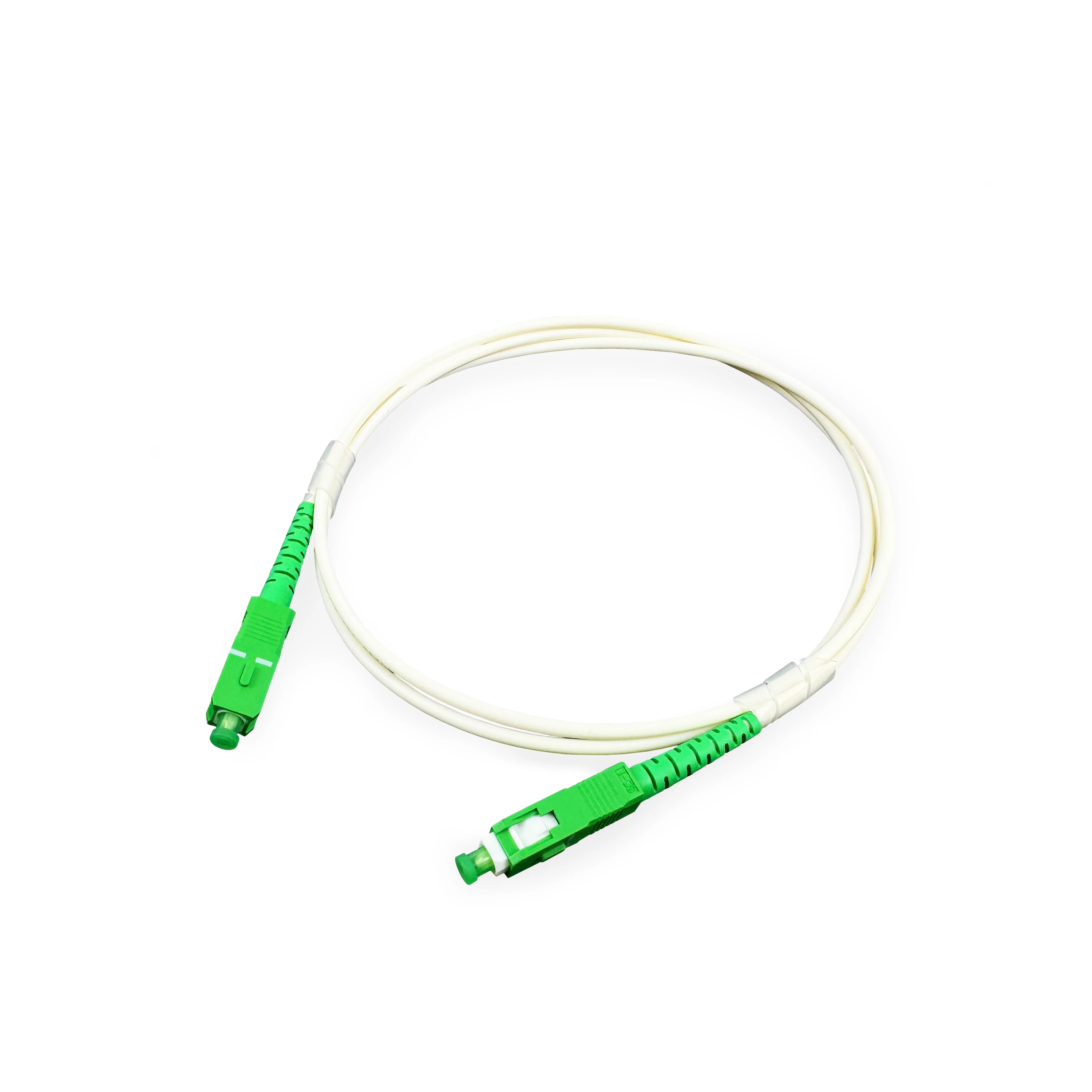 Hot Selling Simplex Fiber Optic Patchcord Jumper SC/APC-SC/APC 3.0MM G657A1 White Color