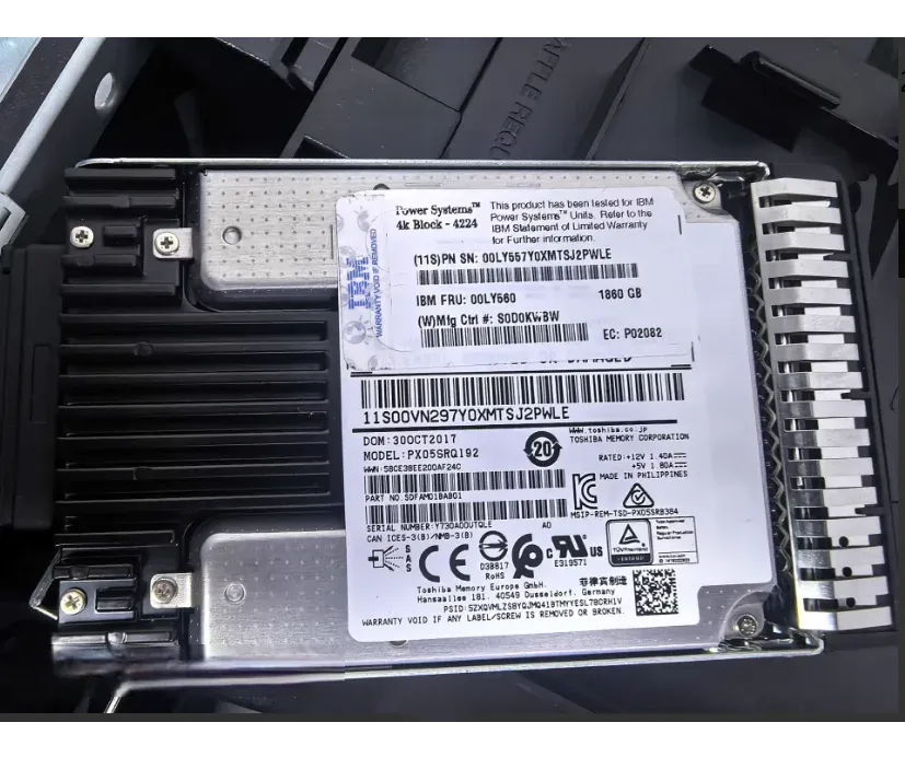 Storage Upgrade 00LY557 1.86TB Hard DriveIncluding Original Bracket 00LY560