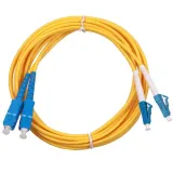 LC UPC to FC UPC Duplex Single Mode G.652D G657A or Customized Fiber Optic Patch Cord