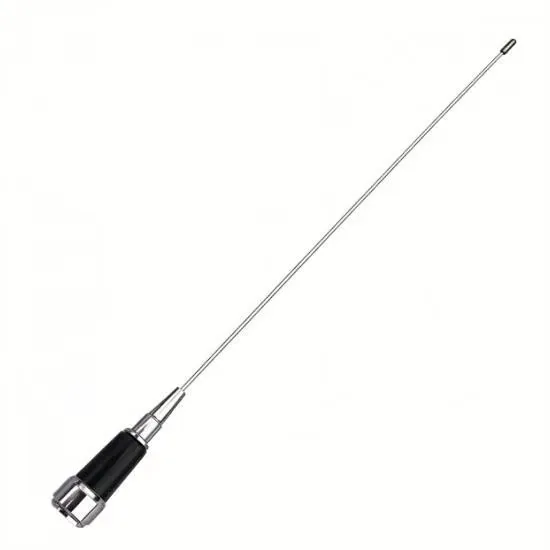 UHF 340-520MHz 570mm 3.4dBi Mobile Stainless Steel Whip Communication Antenna for Radio System