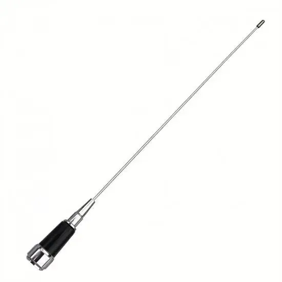 UHF 340-520MHz 570mm 3.4dBi Mobile Stainless Steel Whip Communication Antenna for Radio System
