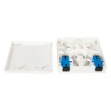 OEM FTTH 86-Type Leather Cable Fiber Optic Panel Dual Port SC Network Docking Box 4G Deskt