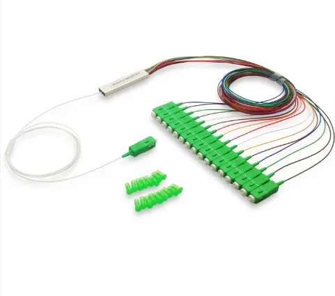 Optic 1x16 Fiber Splitter 1x2 1x4 1x8 1X9 1x16 1X12 1x32  Single Mode APC UPC Steel Tube Fiber Optica1*8 l Mini PLC Splitter-boxintelecom