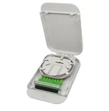 8 Ports Indoor Mini FTTH Fiber Optic Distribution Box, IP54 ABS/PC Wall or Pole Mounted Fi