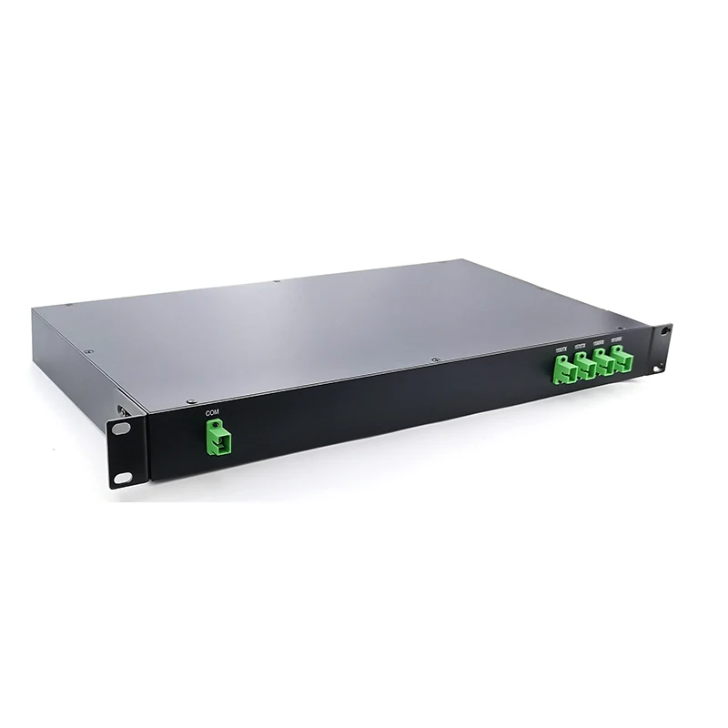 CWDM 1U Rack Mount Optic Equipment SC/APC Fiber BiDi 1550/1610nm 4CH Mux Demux 3-Year Warranty ZG Technology FTTh FTTx