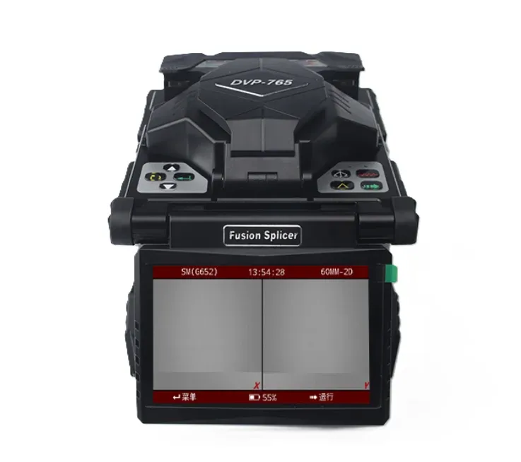 DVP 765 Fusion Splicing Machine Fiber Optic Fusion Splicer Dvp-765  FTTH Optical Fiber Arc