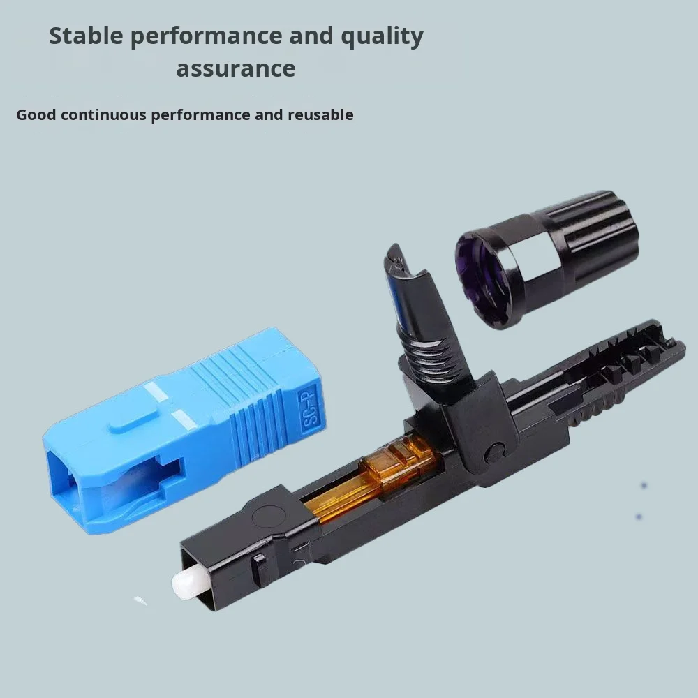 Telecom Grade SC/UPC Embedded Fiber Optic Quick Connector Cold Splice/Cold Joint Indoor FT