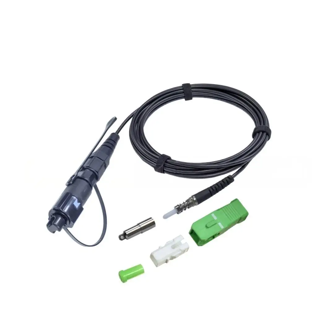 IP68 Outdoor Waterproof Hardened LC Armored Fiber Optic Patch Cord Assembly Pullable Push 
