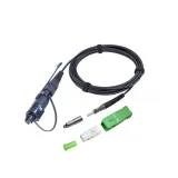 IP68 Outdoor Waterproof Hardened LC Armored Fiber Optic Patch Cord Assembly Pullable Push 