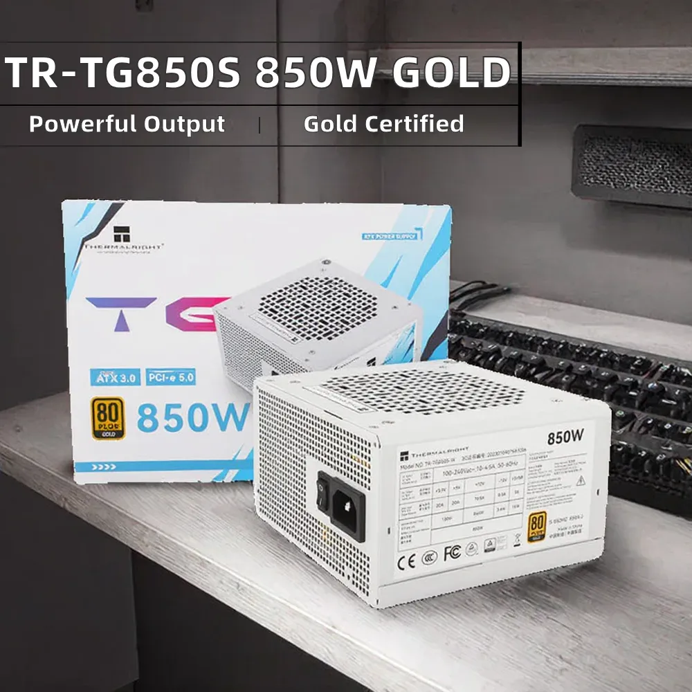 Thermalright TR-TG850S 850W Gold 80Plus Switching AC Power Supply White ATX 20+4Pin Desktop Computers in Stock Limited-boxintelecom