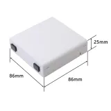 GELRHONR FTTH Outdoor Waterproof ABS Plastic Double-Port SC/APC Type Fiber Panel Box 2 Cor