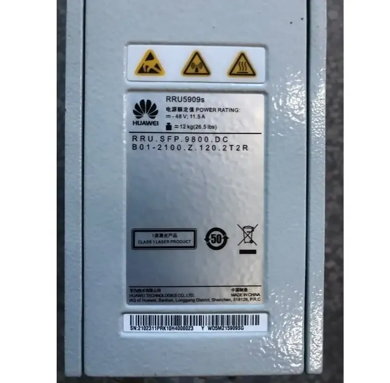 HW RRU5909s 02311PRK 2100MHz 2T2R 120W Remote Radio Unit for DBS3900 DBS5900