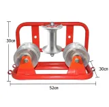 Fiber Optic Pulling Equipment Durable Aluminum Nylon Cable Rollers for Efficient Wire Guid
