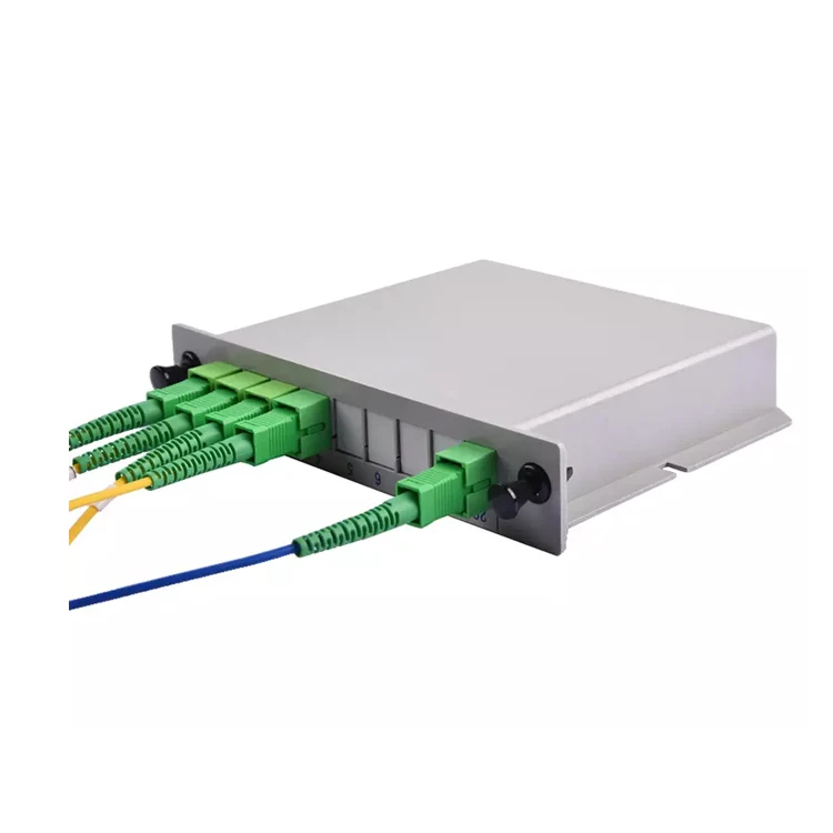 1x4 SC APC Slot Box Plug-in Box Fiber Optic Plc Splitter 1*4-boxintelecom