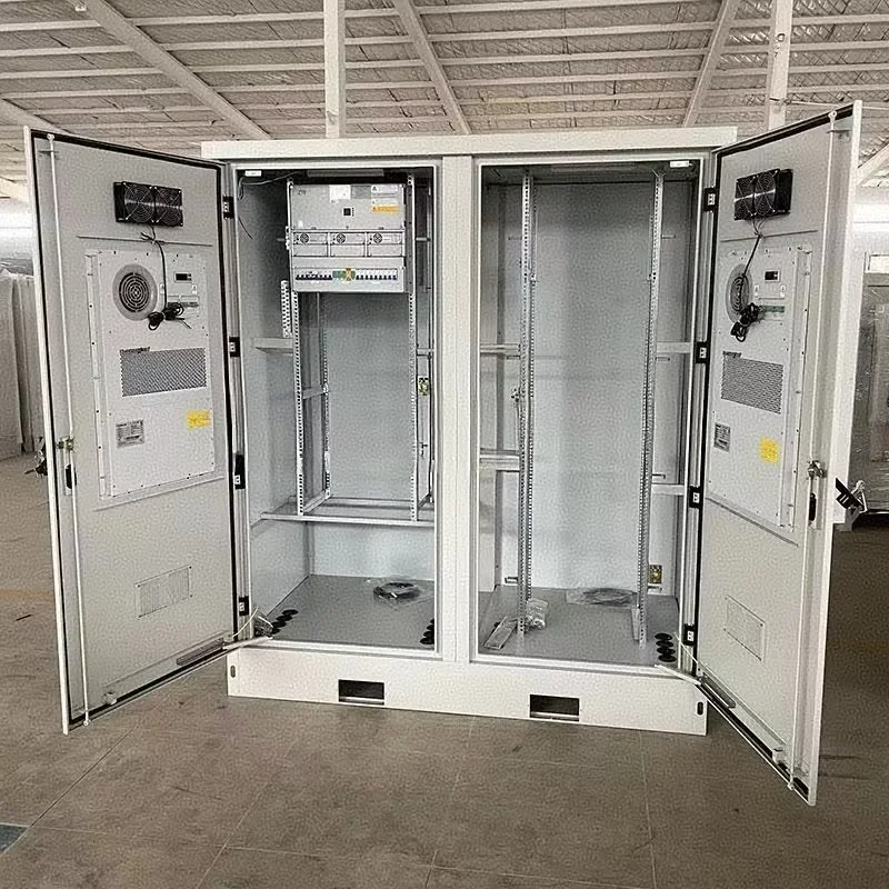 Outdoor Integrated IP65 Stainless Steel Cabinet 5G Communication Base Station Double Electronics Instrument Enclosure 2.1M-boxintelecom