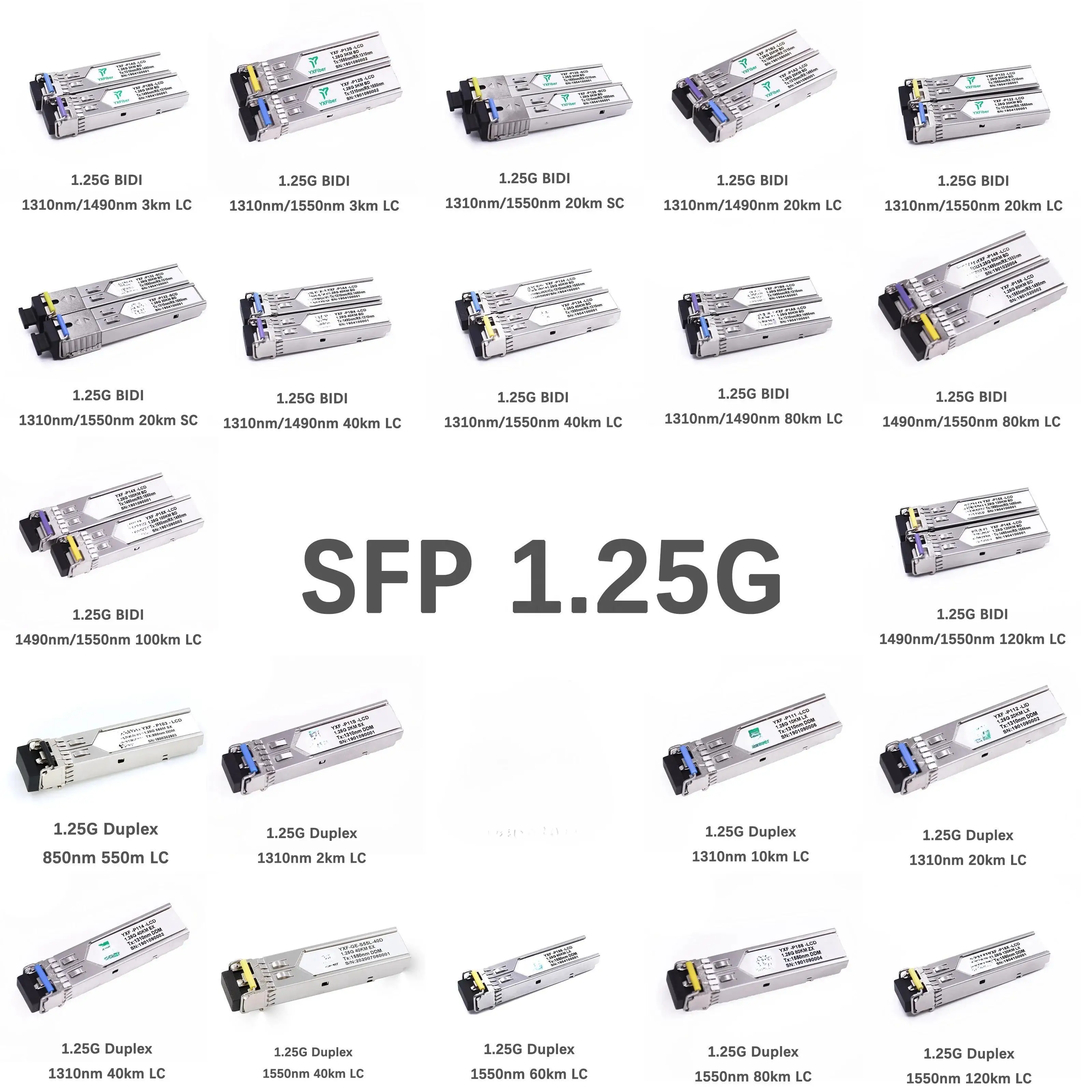 Factory High Quality SFP  XFP QSFP+ QSFP28 100g sfp xfp 120km Optical Transceiver manufacturing SFP Module Price-boxintelecom