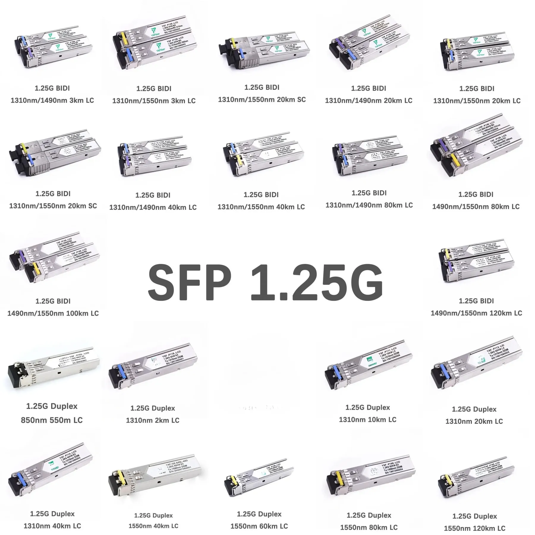 Factory High Quality SFP  XFP QSFP+ QSFP28 100g sfp xfp 120km Optical Transceiver manufacturing SFP Module Price-boxintelecom