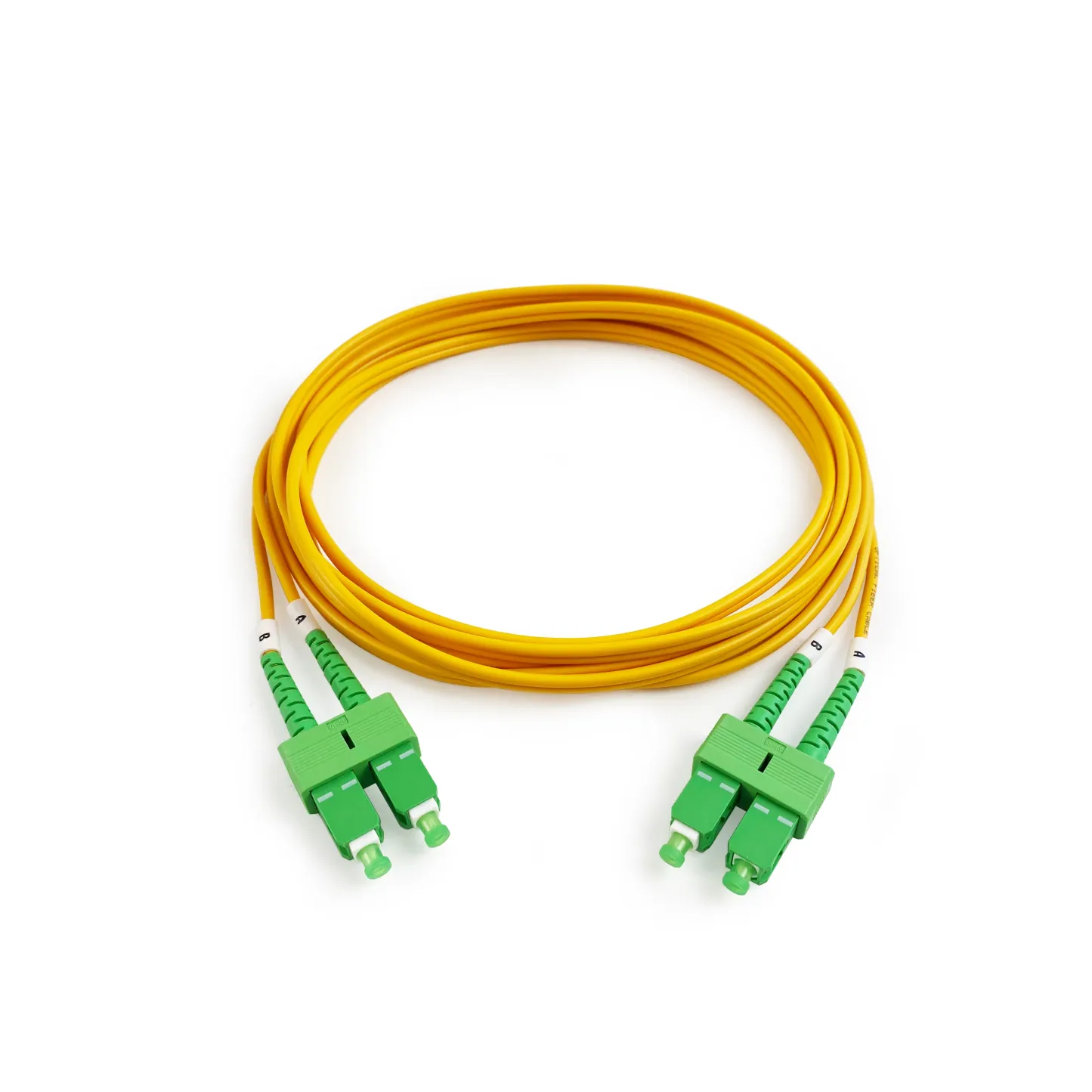 Factory Price Yellow Singlemode Duplex SCAPC-SC/APC Fiber Optic Patch Cord