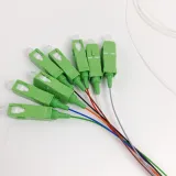 1x8 PLC Fiber Optic Splitter Mini Steel Tube SC/APC Broadcast Grade