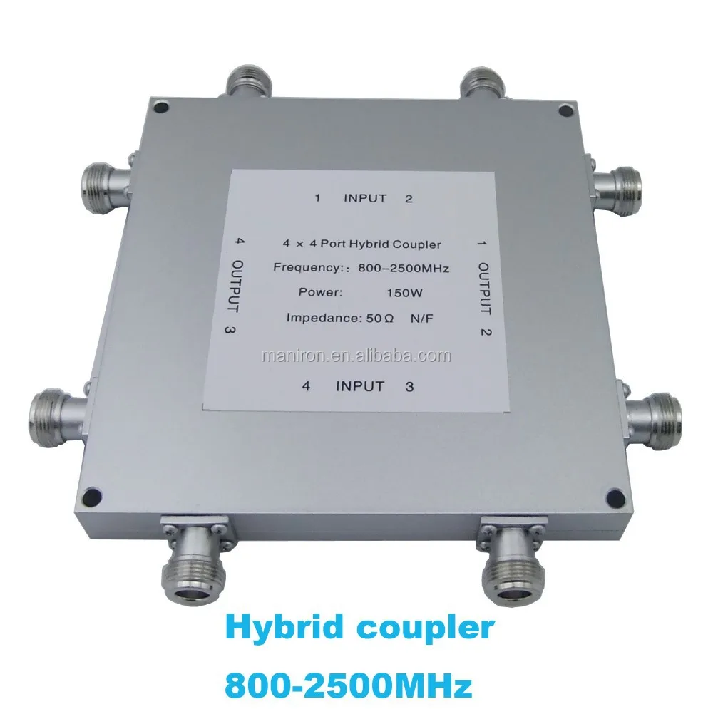 New products 800-2500MHz , RF hybrid coupler/hybrid combiner, 150w watt 4x4 port IBS & DAS,