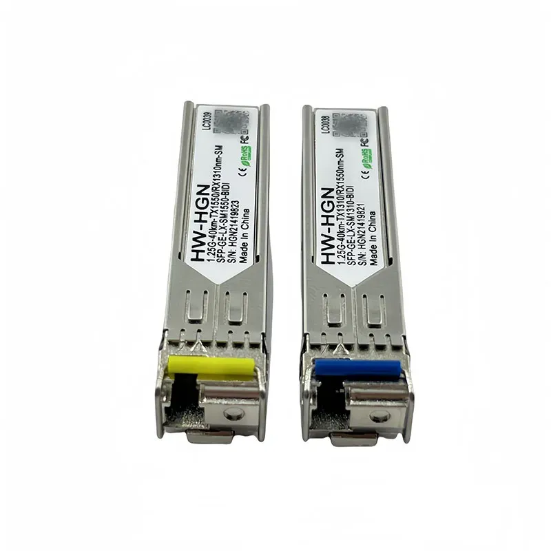 Custom 1.25G 40km Single-Mode GE LX LC SM BIDI 1310nm 1550nm Optical Transceiver SFP Module Fiber Optic Equipment-boxintelecom