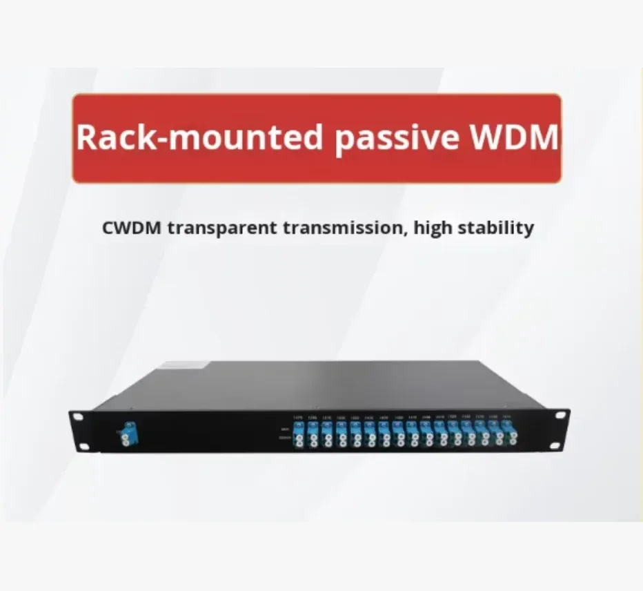 36CH 1U Rack-Mounted CWDM Passive Optical Multiplexer/Demultiplexer for FTTH and WiFi Fibe