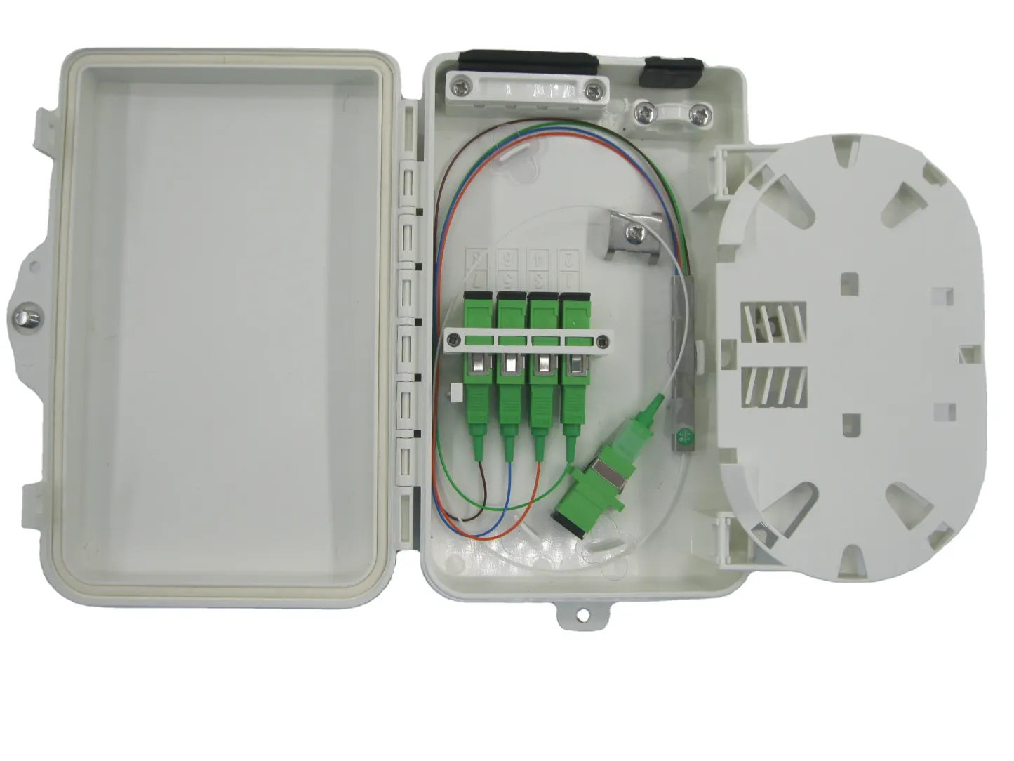 FAT-4A  Versatile 4 Cores FTTH Fiber Optical Distribution Box Solution