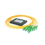 Black ABS 4CH BIDI CWDM Mux Demux System 5G 1470-1610nm Wavelength Yellow SC/APC Connector