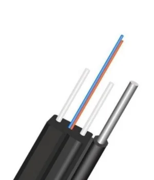 GJYXCH Outdoor Optical Fiber Steel Wire Optic Drop Cable FTTH 1/2/4core G657A1-Telecom Pow