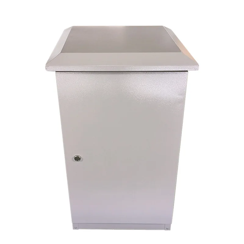 Custom RH 19-Inch Stainless Steel Telecom Outdoor Waterproof Control Cabinet IP55 6U 12U Battery Powder Coated Metal Industrial-boxintelecom