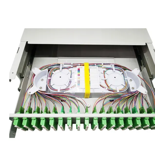 36 Port 144F 2U 19" Rack Mount Fiber Optic Patch Panel for Data Centers SC Duplex