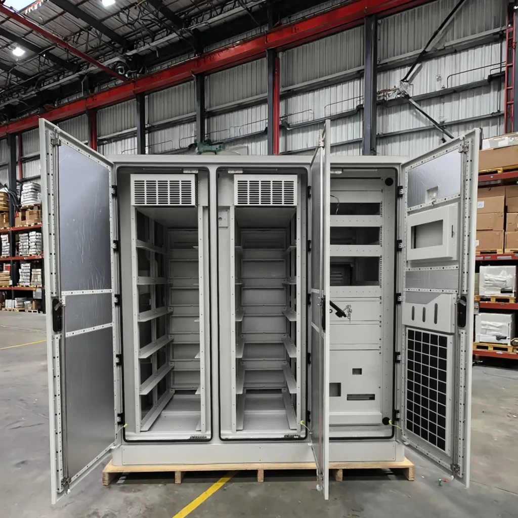 Customizable Outdoor Telecom Equipment Cabinet 18U 22U 32U 42U Waterproof IP55 IP65 Stainless Steel Aluminum Metal Construction-boxintelecom