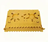 ODF Fiber Optic Splicing Tray - 12-Core Integrated Fusion Tray Yellow Telecom-Grade Fiber 