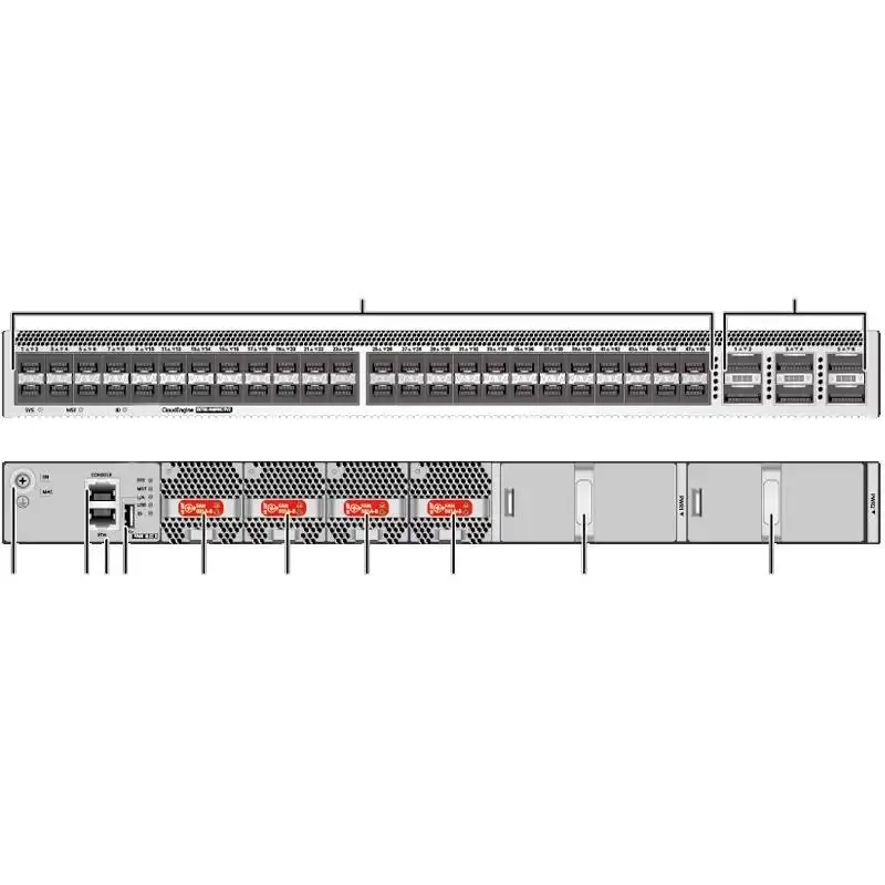 HW S6730-H48X6C-TV2 02354NGT 48*10GE SFP+ ports, 6*40GE QSFP28 ports 10g Optical switch