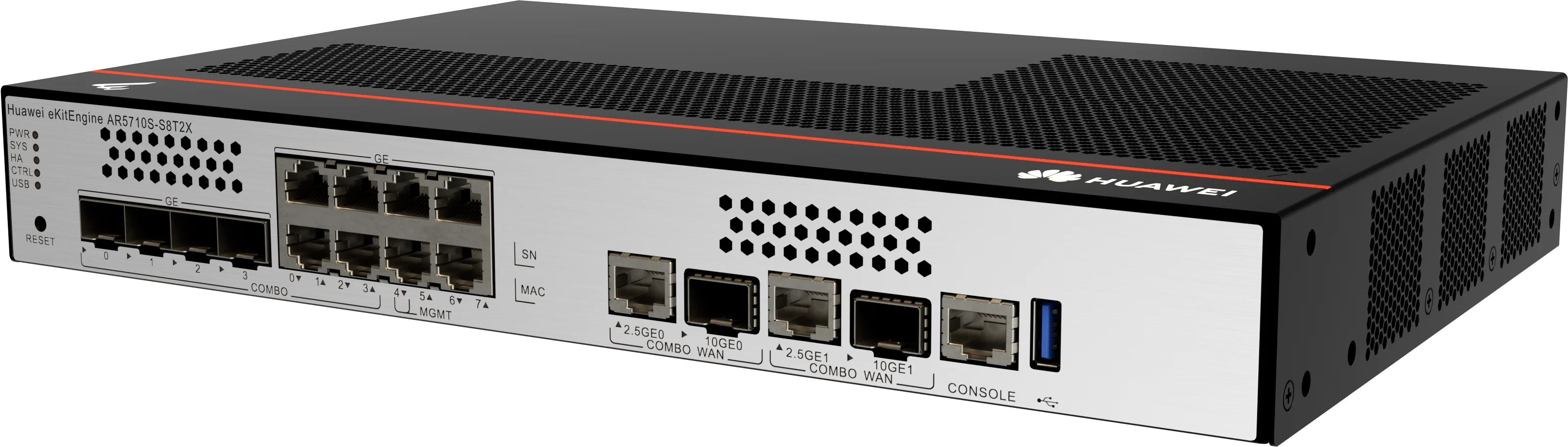 HW AR5710S-S8T2X Enterprise Router 8 Port GE 2 Port 10GE SFP+ WAN Router