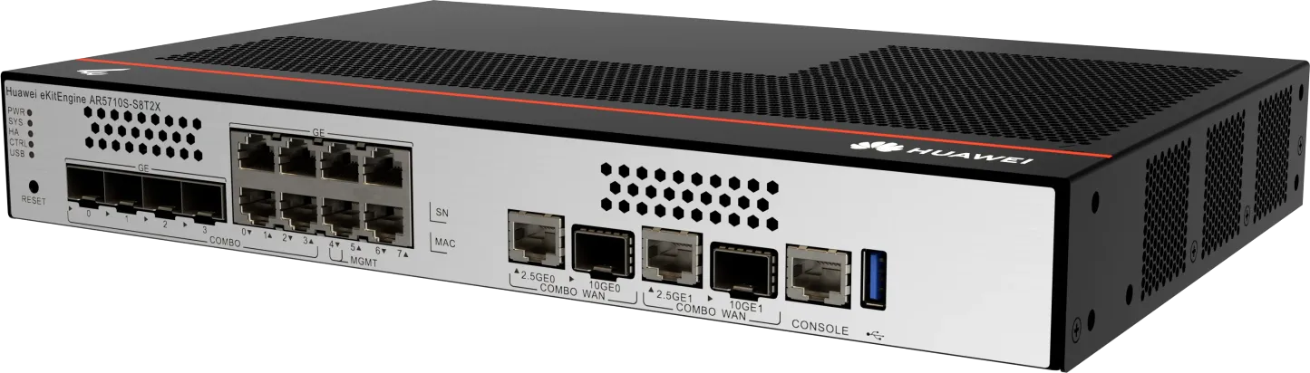 HW AR5710S-S8T2X Enterprise Router 8 Port GE 2 Port 10GE SFP+ WAN Router