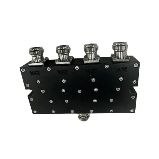 Wideband 3500-6000MHz 15W Wilkinson 4 Way Power Splitter with N Female Connector DAS High 