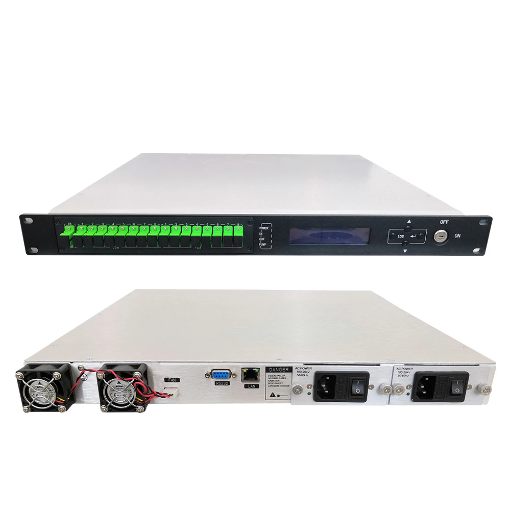 Low Price Good Quality Edfa 1u Edfa 1u 8 16 Port Catv Fiber Optical Amplifier-boxintelecom