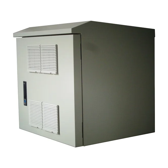 Galvanized Steel 6U Outdoor Telecom Cabinet Pole or Wall Mounted Electrical Enclosure Control Box