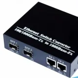 2*SFP+ 2*Ethernet Media Converter RJ45 SFP Fiber Optical Media Converter