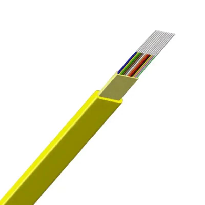 GJDFH 4 Core Multimode Ribbon Fiber Optic Cable 6 / 8 / 12 Ribbon Fibers With Non - Metallic Strength Member-boxintelecom