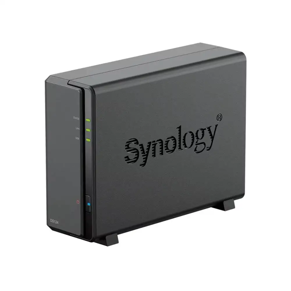 HOT Sale Stock Synology 1-Bay DiskStation DS124 Diskless Black Color NAS Server Storage